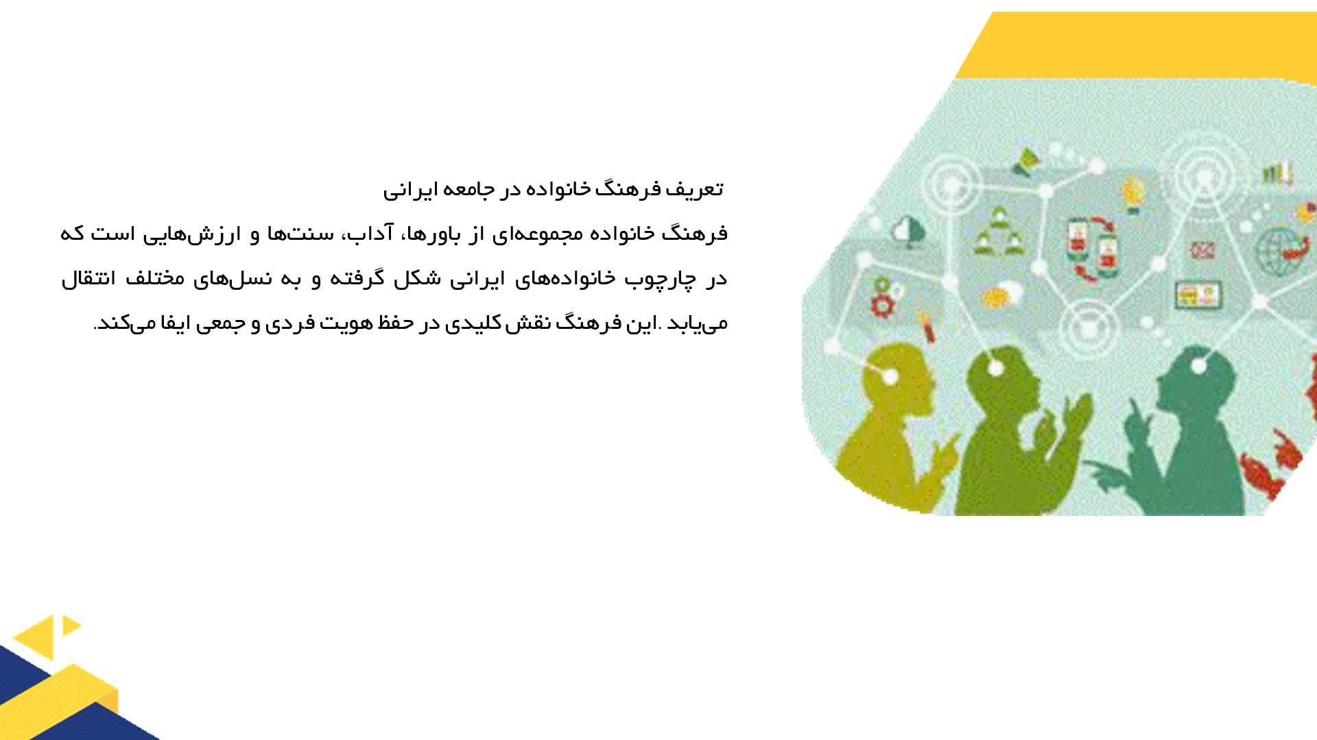 پاورپوینت در مورد فرهنگ خانواده در جامعه ایرانی